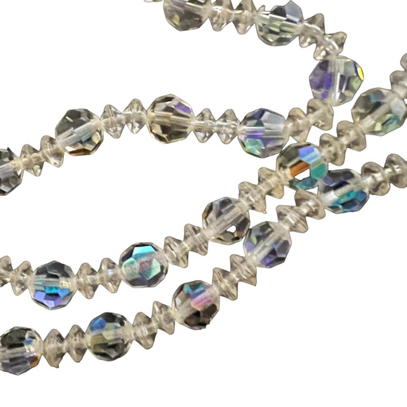 3/$25 💋 Lisner necklace aurora borealis 3 strand necklace vintage costume - Picture 6 of 10